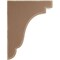 Ekena Millwork 3 1/2"W x 7 1/4"D x 9 1/2"H Bedford Wood Vintage Decor Bracket, Weathered Brown BKTWD04X07X10BEBR - alternate 3
